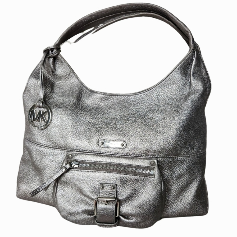 Michael Kors Silver Metallic Austin Tote